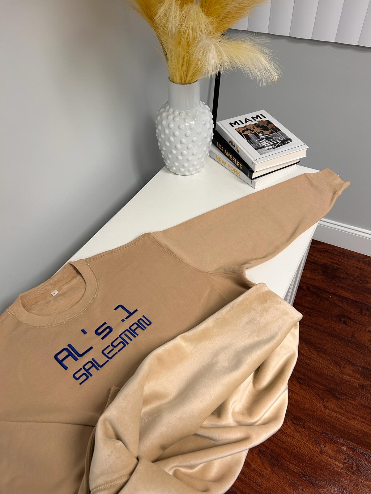 Customizable Embroidered Full Sleeves Premium Sweatshirt with Center Design